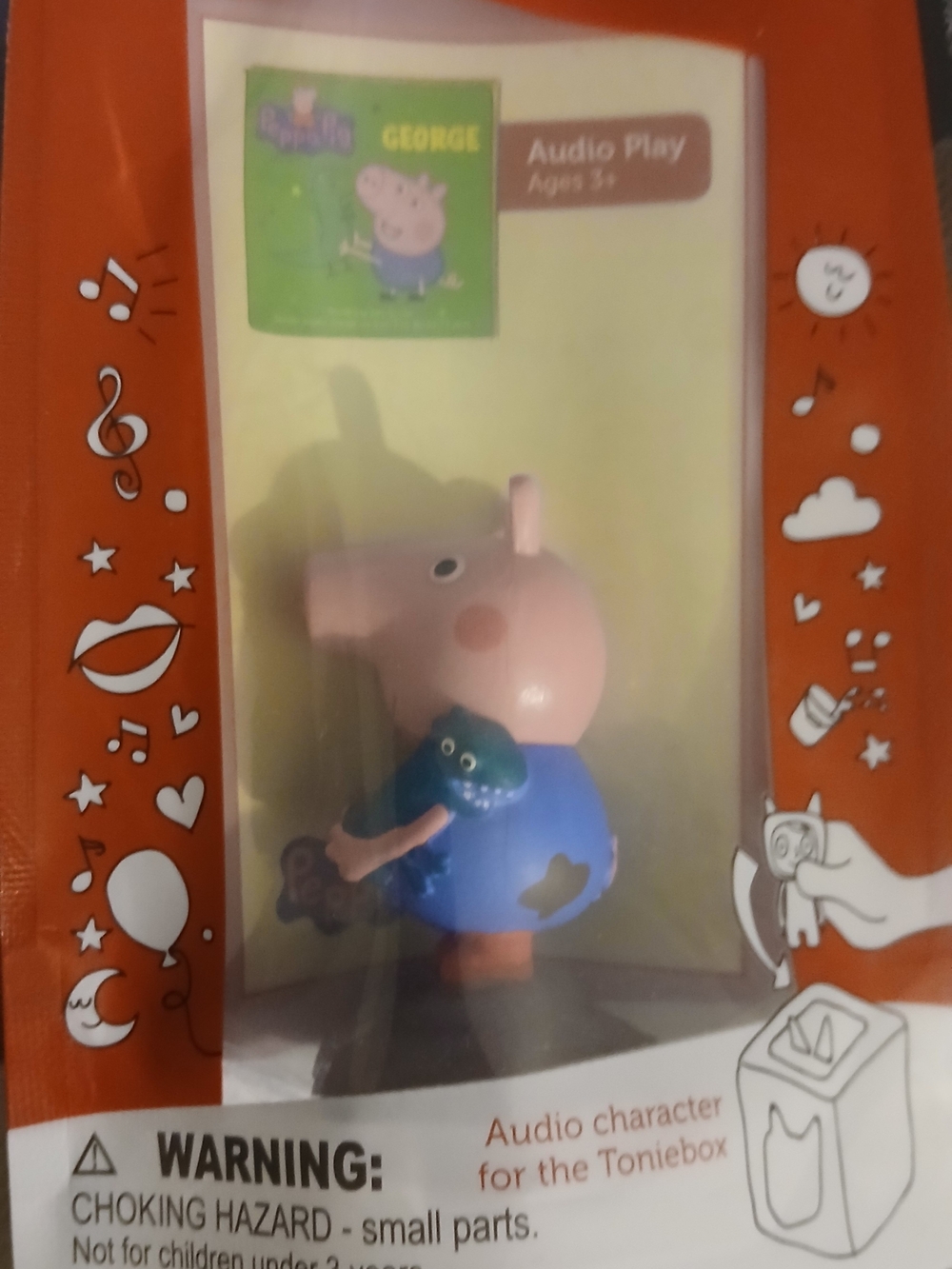 Peppa Pig George Audio Character for Toniebox - Pink & Blue